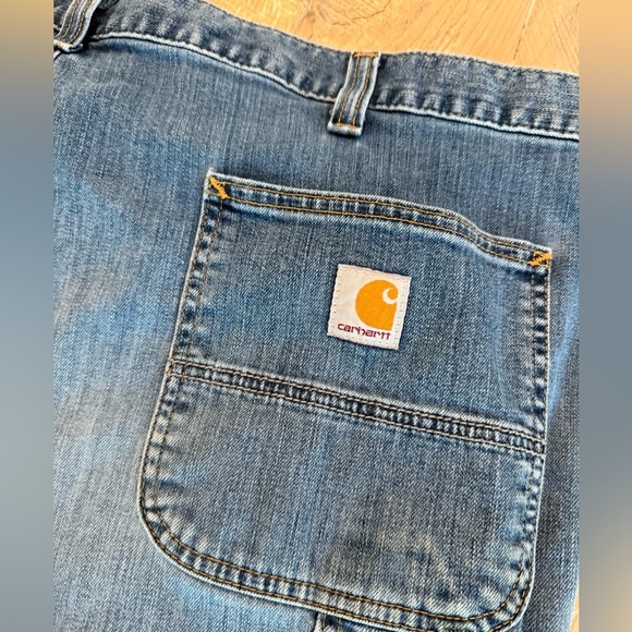 Carhartt Jeans Mens Size 42 x 30 Blue Medium Wash Denim Relaxed Fit - Picture 11 of 11